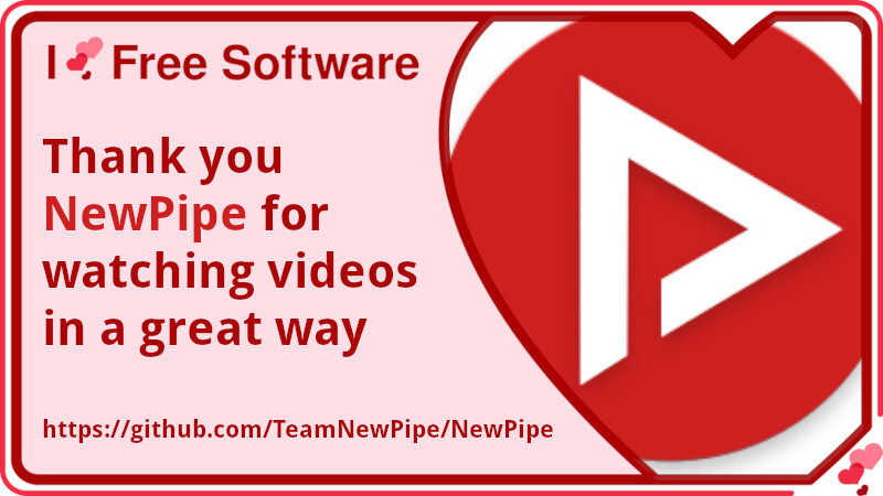 Thank you NewPipe for watching videos in a great way